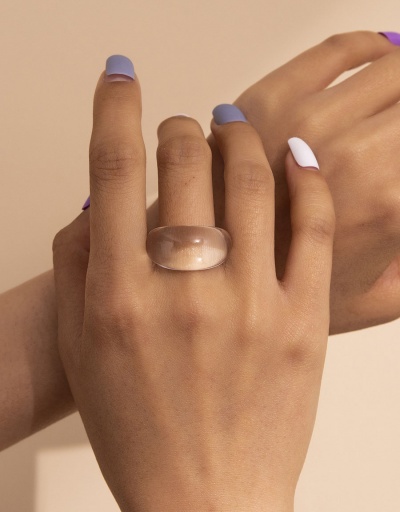 Replica Simple Resin Solid Irregular Rings For Women #794452 $4.82 USD for Wholesale