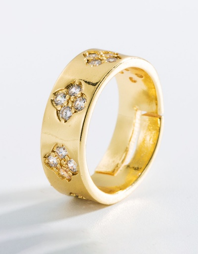 Replica Creative Rhinestone Zircon Easy Match Ring #794454 $7.53 USD for Wholesale