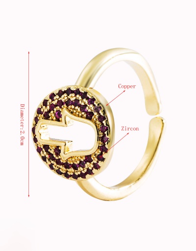 Replica Creative Rhinestone Zircon Easy Match Ring #794454 $7.53 USD for Wholesale