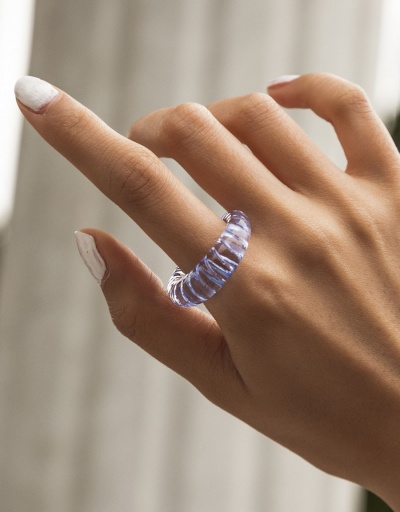 Simple Thread Translucent Stylish Ring #794458 $4.32 USD, Wholesale Fashion Ring