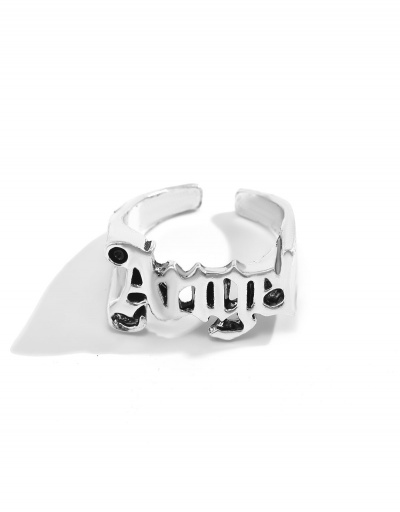 Replica Hip Hop Adjustable Opening Letter Hollow Out Ring #794463 $4.95 USD for Wholesale