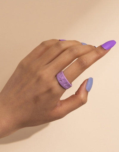 Replica Simple Acrylic Solid Color Women Thick Ring #794466 $5.13 USD for Wholesale