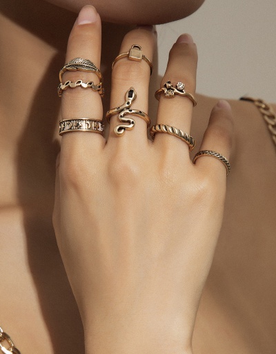 Replica Hip Hop Round Design Rings Set  #794468 $6.10 USD for Wholesale