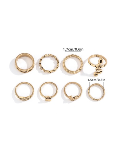 Replica Hip Hop Round Design Rings Set  #794468 $6.10 USD for Wholesale