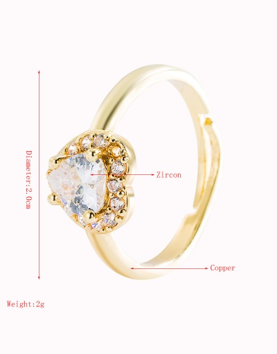 Replica Stylish Eye Heart Bird Shape Zircon Ring #794478 $8.96 USD for Wholesale