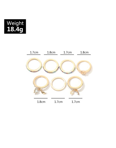 Replica Vintage Fashion Inlay Rhinestone Ring Sets #794482 $9.10 USD for Wholesale