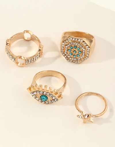 Replica Fashion Eye Star Design Rhinestone Rings Set  #794490 $8.53 USD for Wholesale