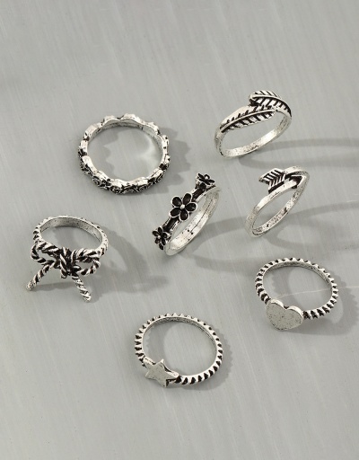 Replica Vintage Geometry Ring 7 Pieces Sets #794492 $7.25 USD for Wholesale