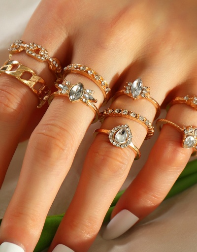 Vintage Bohemian National Ring 9 Pieces Set #794493 $8.91 USD, Wholesale Fashion Ring