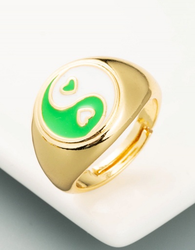 Replica Copper Simple Contrast Color Rings For Women  #794495 $8.78 USD for Wholesale