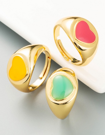 Hip Hop Heart Contrast Color Rings  #794496 $7.25 USD, Wholesale Fashion Ring