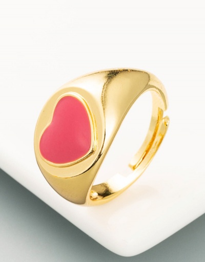 Replica Hip Hop Heart Contrast Color Rings  #794496 $7.25 USD for Wholesale