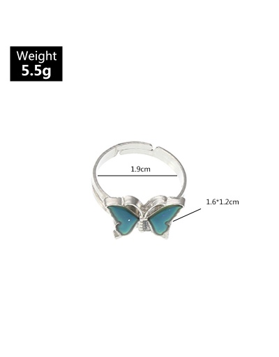 Replica Cute Unicorn Butterfly Heart Pattern Temperature Ring #794497 $6.89 USD for Wholesale