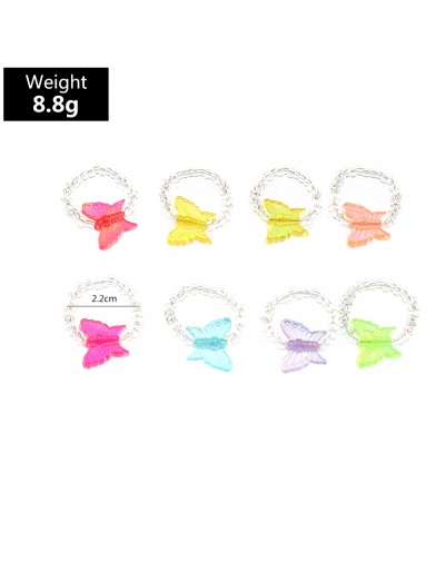 Replica Attractive Perspective Butterfly Shape Women Ring  #794498 $7.25 USD for Wholesale