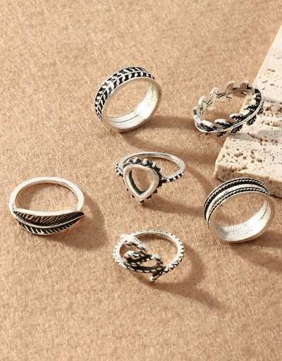 Replica Vintage Leaf Snake Heart Ring Sets For Women #794500 $7.81 USD for Wholesale