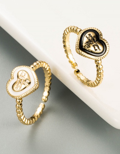 Simple Design Heart Letter Ring For Lovers #794503 $7.73 USD, Wholesale Fashion Ring