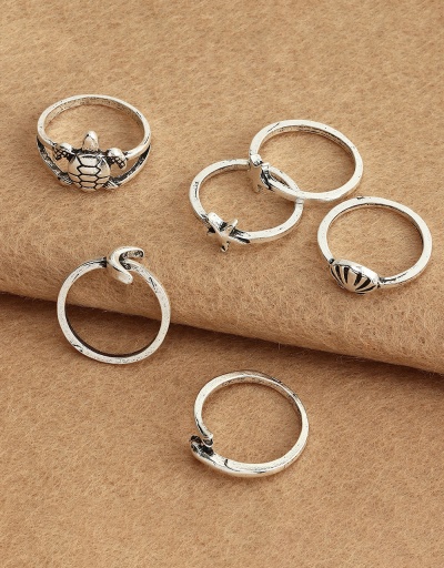 Replica Vintage Shell Starfish Star Crescent Ring Sets #794510 $7.21 USD for Wholesale