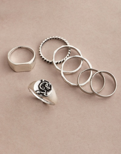 Replica Hip Hop Street Animal 7 Ring Set For Women #794514 $6.94 USD for Wholesale