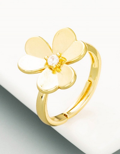 Replica Trendy Butterfly Flower Zircon Ring For Unisex #794519 $6.94 USD for Wholesale