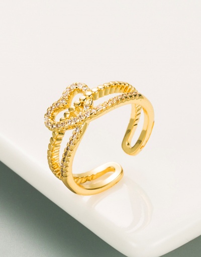 Replica  Easy Matching Heart Letter Rhinestone Hollow Out Ring #794520 $7.83 USD for Wholesale