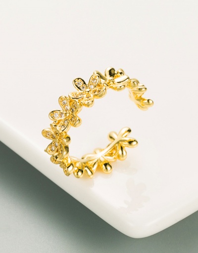 Replica Fashion Flower Rhinestone Smile Face Ring For Unisex #794521 $6.94 USD for Wholesale