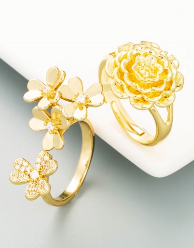 Vintage Flower Rhinestone Ring For Women #794522 $6.68 USD, Wholesale Fashion Ring