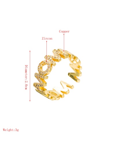 Replica Euro Letter Flower Rhinestone Ring For Unisex #794523 $8.76 USD for Wholesale