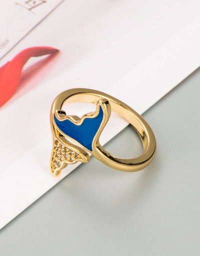 Replica Dripping Oil Geometry Copper Golden Ring #794524 $7.67 USD for Wholesale