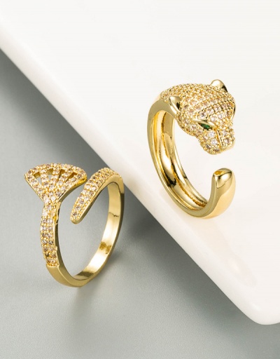 Trendy Chic Golden Zircon Geometry Rings #794528 $8.60 USD, Wholesale Fashion Ring