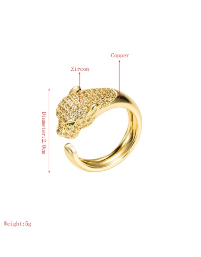 Replica Trendy Chic Golden Zircon Geometry Rings #794528 $8.60 USD for Wholesale