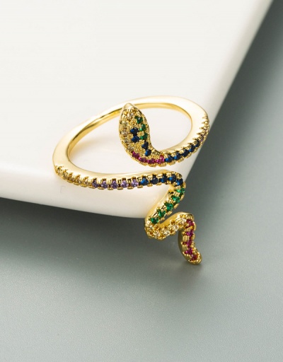 Create Vintage Snake Shape Zircon Ring #794530 $10.86 USD, Wholesale Fashion Ring