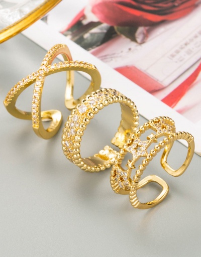 Fashion Geometry Shape Zircon Index Finger Ring #794534 $7.85 USD, Wholesale Fashion Ring