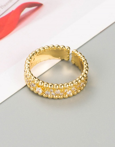 Replica Fashion Geometry Shape Zircon Index Finger Ring #794534 $7.85 USD for Wholesale