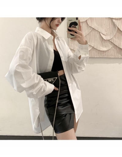 Replica  Summer Fashion Letter Loose Shirt For Women Long Sleeve Turndown Collar #794629 $34.53 USD for Wholesale