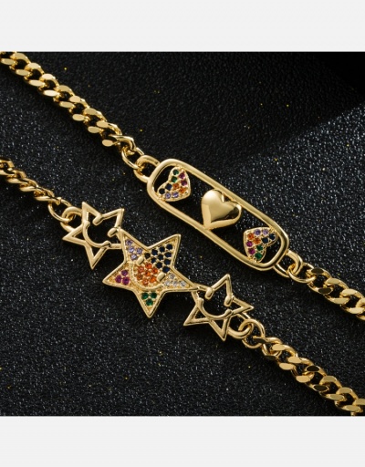 Replica Cute Star  Heart Hollow Out Zircon  Bracelets #794642 $10.01 USD for Wholesale