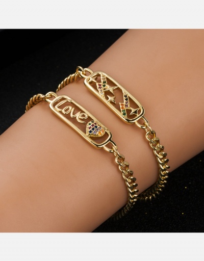 Easy Matching  Letter Heart Lightningbracelets #794644 $10.40 USD, Wholesale Fashion Bracelet