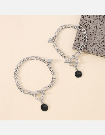 Replica Hollow Out Chain Alloy Material Couple Bracelet Set #794648 $5.62 USD for Wholesale