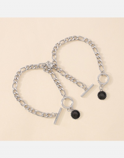 Replica Hollow Out Chain Alloy Material Couple Bracelet Set #794648 $5.62 USD for Wholesale