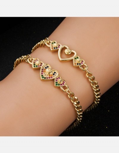  Fashion Heart Shape Chain Bracelet   #794649 $11.23 USD, Wholesale Fashion Bracelet