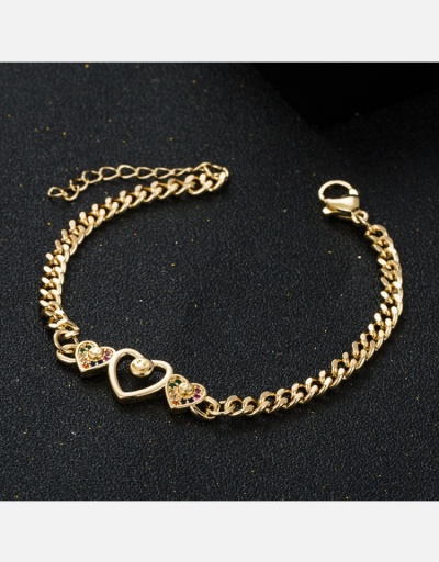 Replica  Fashion Heart Shape Chain Bracelet   #794649 $11.23 USD for Wholesale