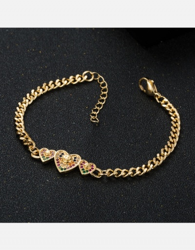 Replica  Fashion Heart Shape Chain Bracelet   #794649 $11.23 USD for Wholesale