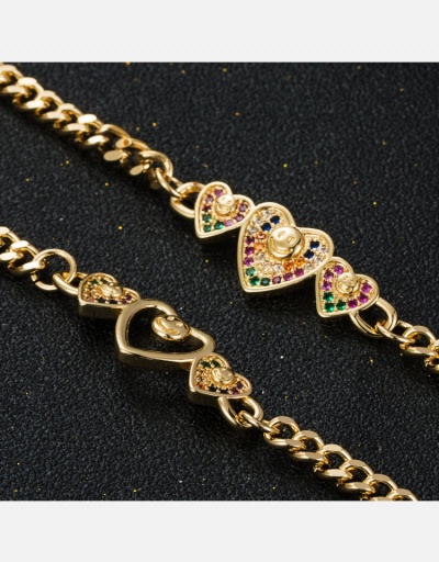 Replica  Fashion Heart Shape Chain Bracelet   #794649 $11.23 USD for Wholesale