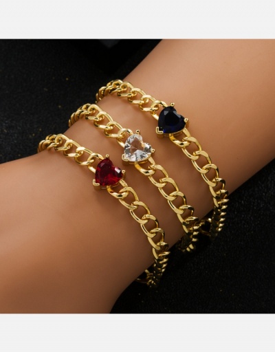 Easy Matching  Copper Heart Women Bracelets #794655 $8.58 USD, Wholesale Fashion Bracelet