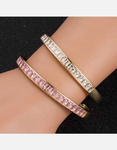 Casual Easy Matching Copper  Zircon Women Bracelets #794660 $19.14 USD, Wholesale Fashion Bracelet