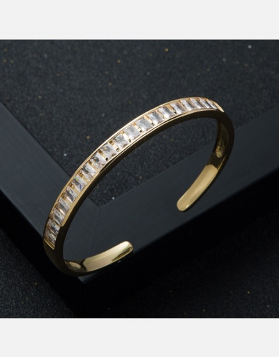 Replica Casual Easy Matching Copper  Zircon Women Bracelets #794660 $19.14 USD for Wholesale