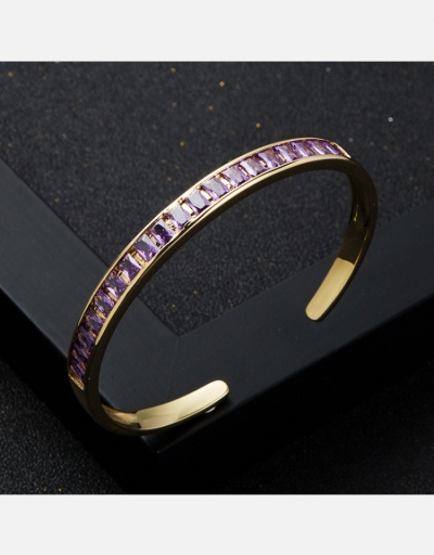 Replica Unisex Zircon Copper Bracelets For Women #794663 $24.22 USD for Wholesale