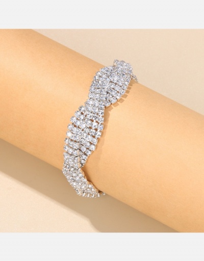 Replica Easy Matching Twist Rhinestone  Bracelets For Ladies #794665 $9.10 USD for Wholesale