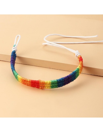 Fashion Rainbow woven Bracelet #794666 $6.21 USD, Wholesale Fashion Bracelet