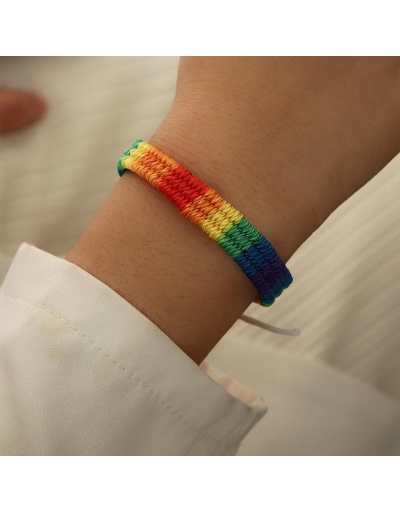 Replica Fashion Rainbow woven Bracelet #794666 $6.21 USD for Wholesale