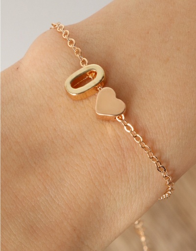 Easy Matching Heart Letter Chain Bracelets For Women #794669 $6.28 USD, Wholesale Fashion Bracelet